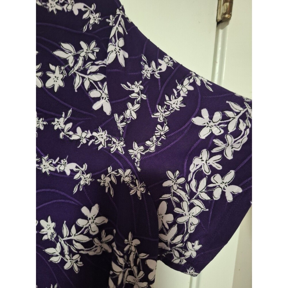 Croft &‎ Barrow Purple Blouse Size 1X - Picture 4 of 6